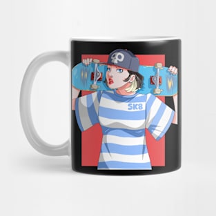 Skater Girl Skateboarding Women Sk8 Skate Mug